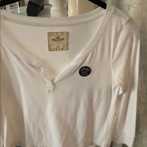 Hollister white shirt